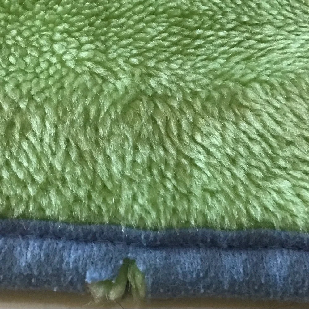 VTG Disney Winnie Pooh Tigger Baby Blanket Fleece Y2K Blue Green Honey Nursery